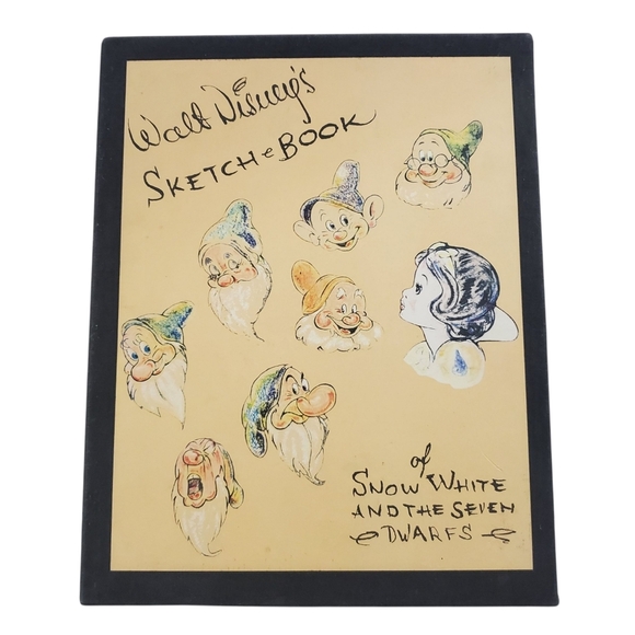 Walt Disney Snow White Seven Dwarfs Sketch Book Limited Edition Collectible